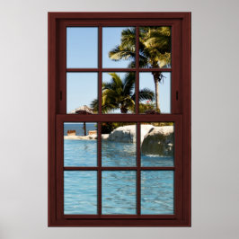 Fiji Island View #3 von 3 Picture Window Illusion Poster