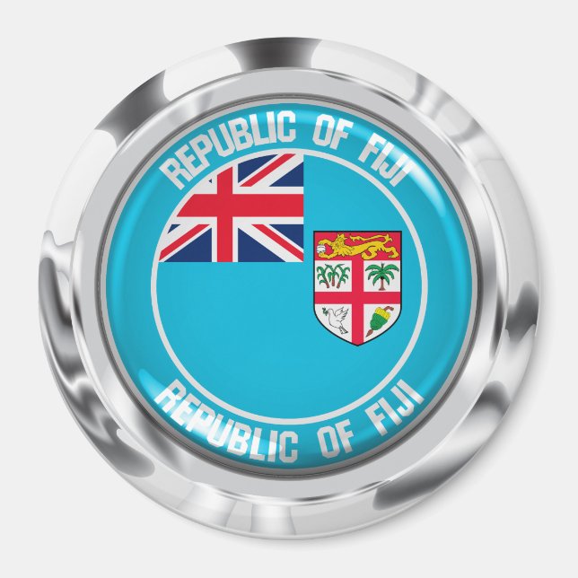 Fiji Round Emblem Magnet (Vorne)