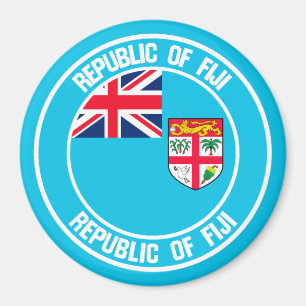 Fiji Round Emblem Magnet
