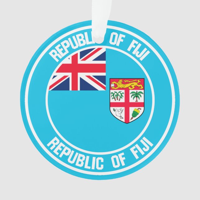 Fiji Round Emblem Ornament (Vorderseite)
