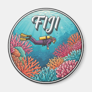 Fiji Scuba Diver Diver Magnet