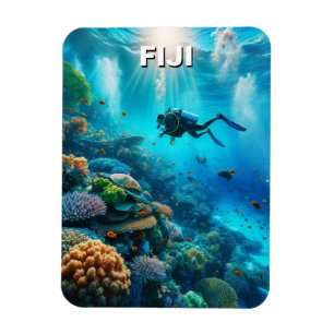 Fiji Scuba Diver Diver Magnet