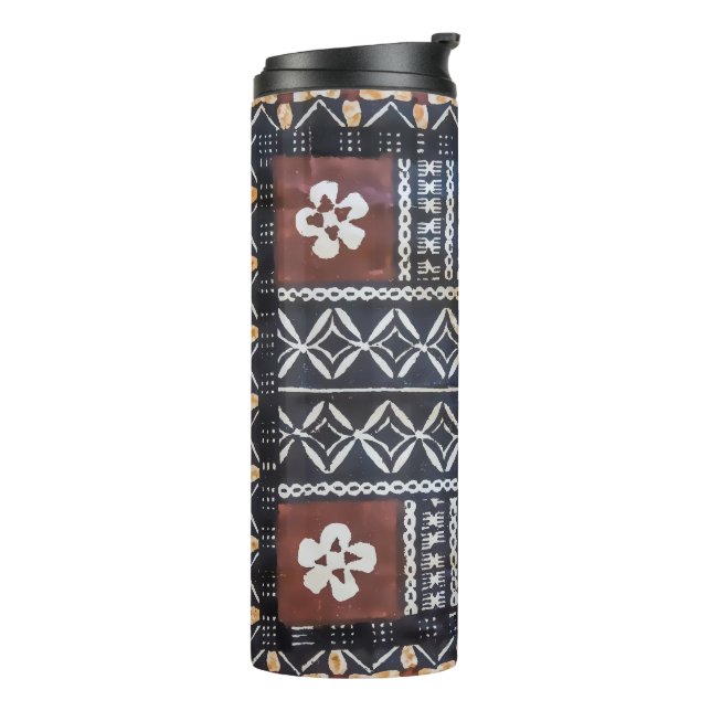 Fiji Tapa Barkcloth Thermosbecher (Nach links gedreht)