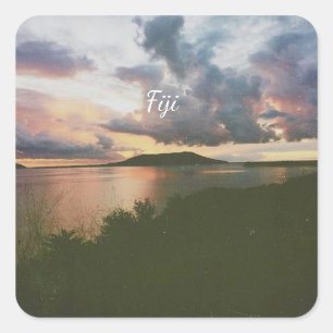 Fiji Tropisches Insel Flexibles Foto Magnet Quadratischer Aufkleber
