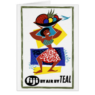 Fiji Vintage Poster Restauriert