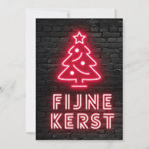 Fijne Krest Rood Neon Kerstmis Xmas