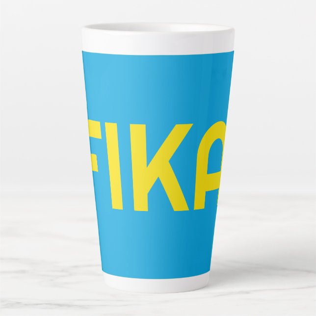 FIKA Bold Yellow and Blue Milchtasse (Vorderseite)