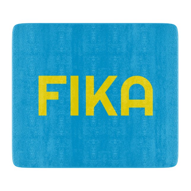 FIKA Bold Yellow and Blue Schneidebrett (Vorderseite)