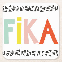 Fika Colors Paper Untersetzer