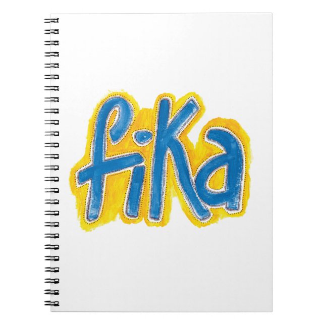 Fika Dots-Notebook Notizblock (Vorderseite)