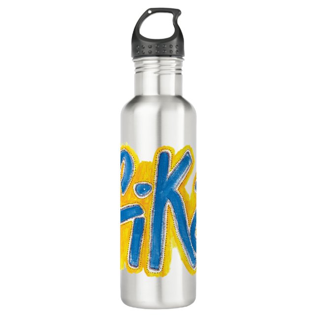 Fika Dots Wasserflasche aus Edelstahl Edelstahlflasche (Vorderseite)