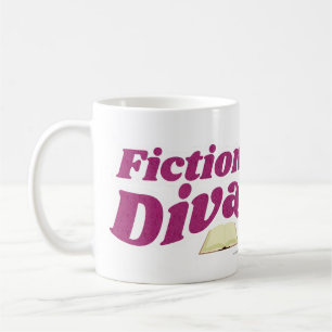 Fiktion Diva Sassy Fun Book Design Writer Slogan Kaffeetasse