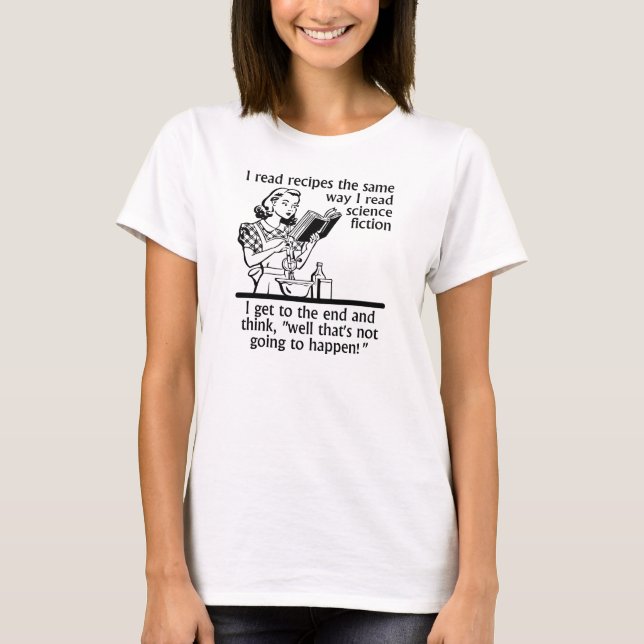 Fiktion Kochen Funny T - Shirt (Vorderseite)