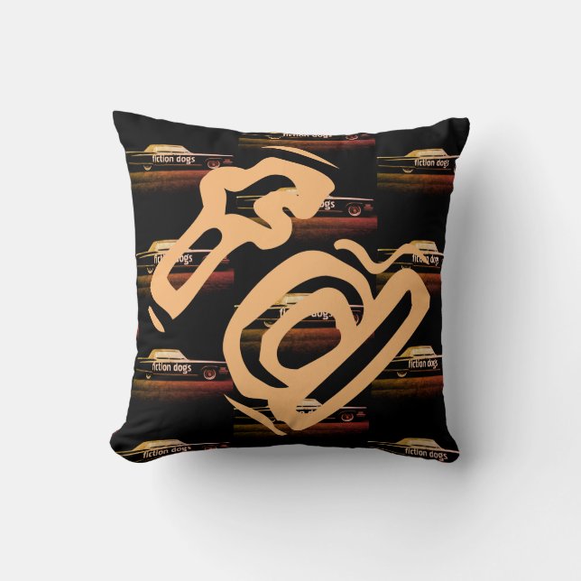 Fiktion verfolgt Kissen (Vorderseite)