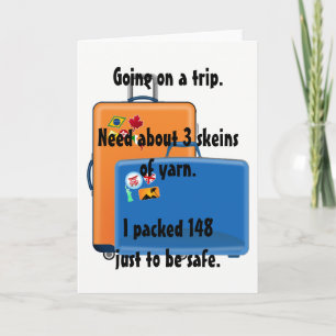 Fil, Carte de voeux, Carte de note pour les tricot