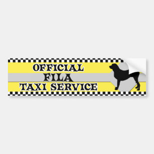 Fila Brasileiro Taxi-Service-Autoaufkleber Autoaufkleber