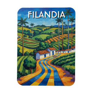 Filandia Kolumbien Reise Magnet