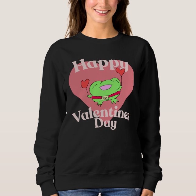 Filbert saying happy valentines day  sweatshirt (Vorderseite)