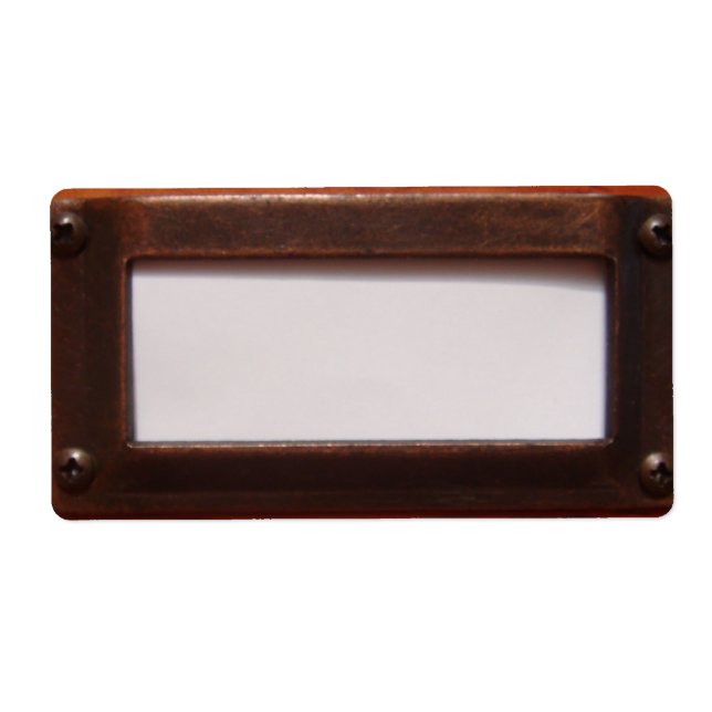 File Cabinet Label (Vorne)