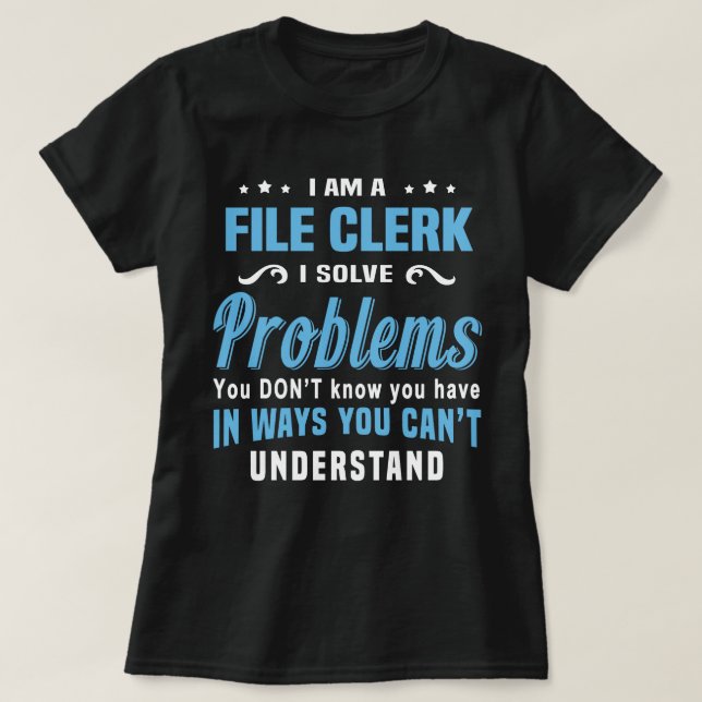 File Clerk T-Shirt (Design vorne)