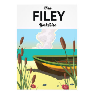 Filey, Yorkshire-Seebad-Reiseplakat Fotodruck