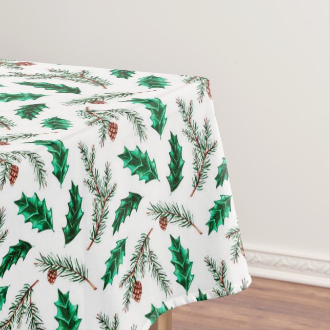 Filialen von Weihnachtskiefern Tischdecke (Beispiel)