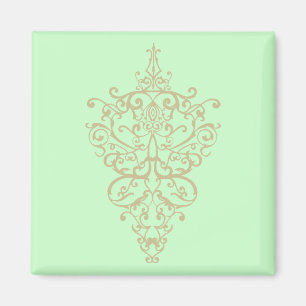 filigranes Gelb Magnet