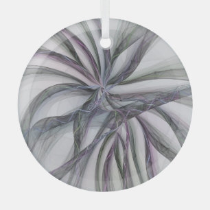 Filigree-Bewegungen Moderne Abstrakte Schwungvolle Ornament Aus Glas