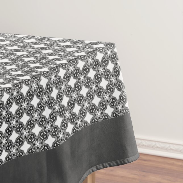 Filigree Black Medalion Pattern Tischdecke (Beispiel)