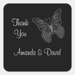Filigree Butterfly Danke, dass du Sticker hast