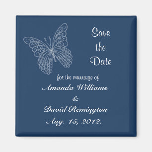 Filigree Butterfly speichert das Date Magnet