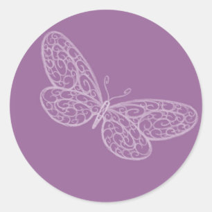 Filigree Butterfly Sticker