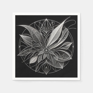 Filigree Floral Mandala Serviette
