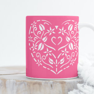 Filigree Heart Kaffeetasse