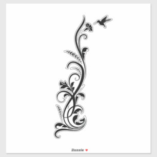 Filigree Hummingbird II Aufkleber