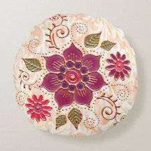 Filigree Kreis mit Blume