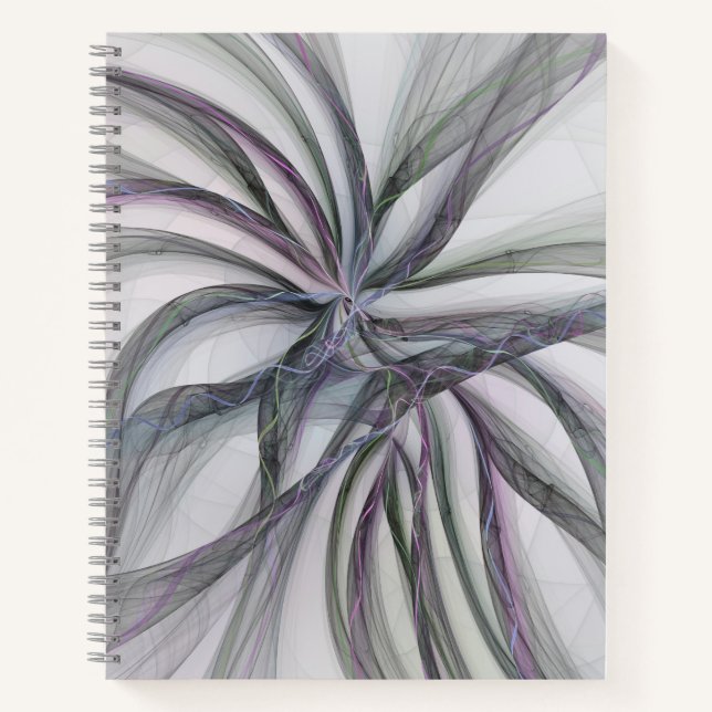 Filigree Motions Modernes Abstraktes Schwingen des Notizbuch (Vorderseite)