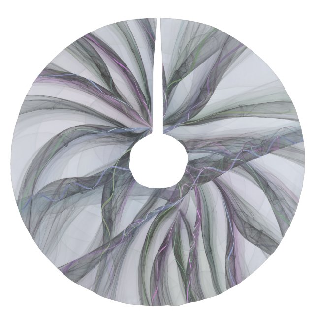 Filigree Motions Modernes Abstraktes Schwingen des Polyester Weihnachtsbaumdecke (Vorderseite)