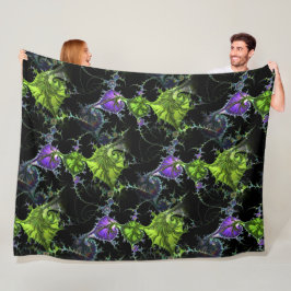 Filigree Spiral Fraktal - Nahtloses Muster 1 Fleecedecke