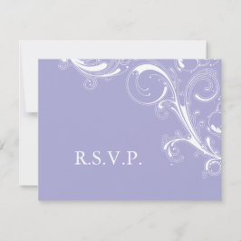 Filigree Swirl Lavender UAWG RSVP Karte