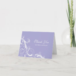 Filigree Swirl Lavender Vielen Dank Dankeskarte
