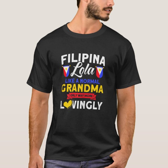 Filipina Lola Grandma Pinay T-Shirt (Vorderseite)
