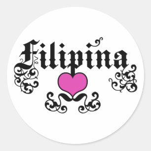 Filipina Runder Aufkleber