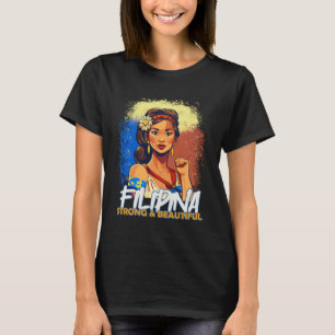 Filipina Schöne und starke philippinische Ehefrau T-Shirt