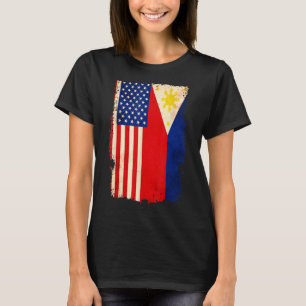 Filipino American Philippines America Flag T-Shirt