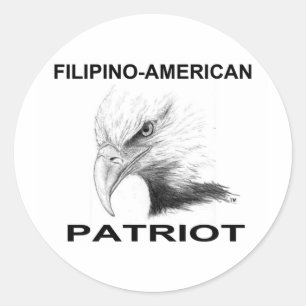 Filipino-Amerikanisch Runder Aufkleber