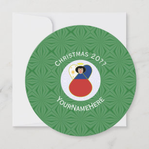 Filipino Engel Flagge Weihnachten Personalisieren  Einladung