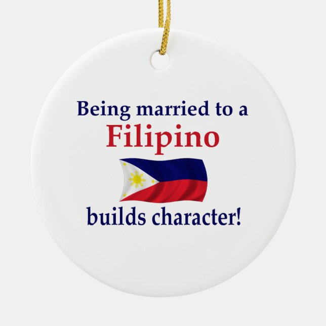 Filipino errichtet Charakter Keramikornament (Vorne)