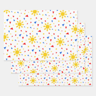 Filipino-Flagge Geschenkpapier Set