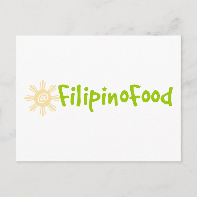 Filipino Food Postkarte (Vorderseite)